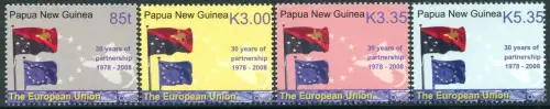 Papua New Guinea stamps year 2008 30 Years of Partnership with the EU