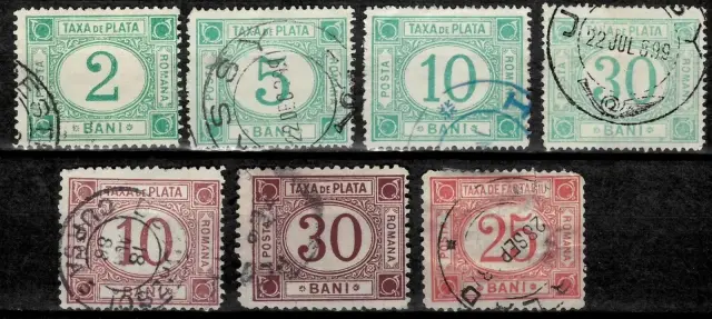 Romania stamps year 1880 - 1910 Revenue stamps, Pay Tax