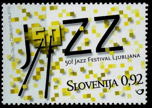 Slovenia postage stamp year 2009 50th Jazz Festival in Ljubljana