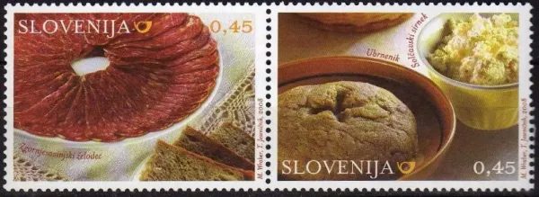 Slovenia postage stamps year 2008 Gastronomic - Traditional Food