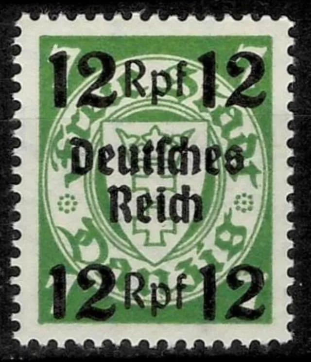 Deutsche Reich postage stamp year 1939 -12 rpf Danzig
