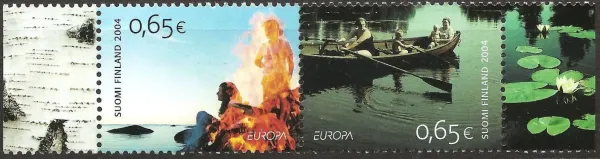 Finland postage stamps year 2004 Europa CEPT - Holidays