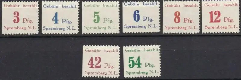 Spremberg stamps German local issues year 1946