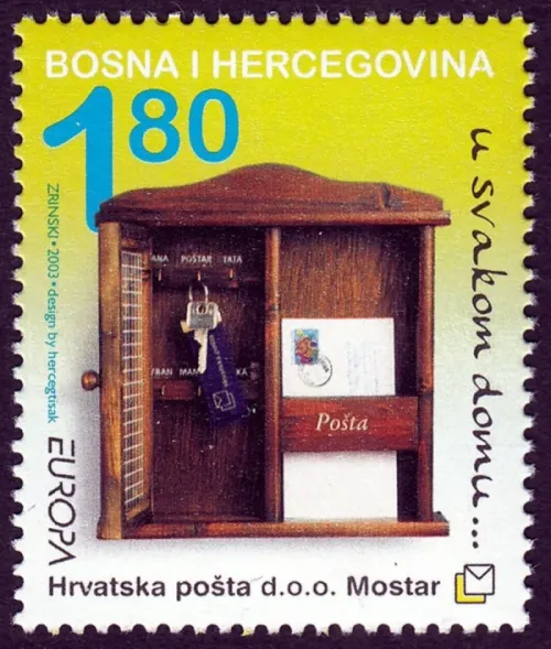 Bosnia - Mostar year 2003 Europa CEPT - Poster