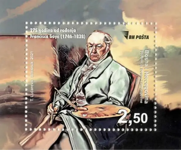 Bosnia- Sarajevo postage stamps year 2021 Art - Francisco Goya