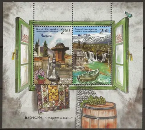 Bosnia Sarajevo stamps year 2012 EUROPA Stamps - Visit Bosnia Herzegovina