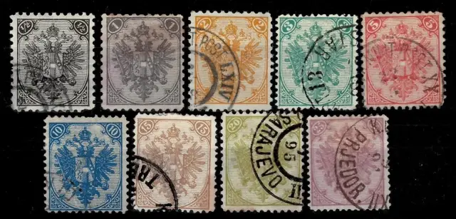Bosnia postage stamps year 1879 -1898 Used