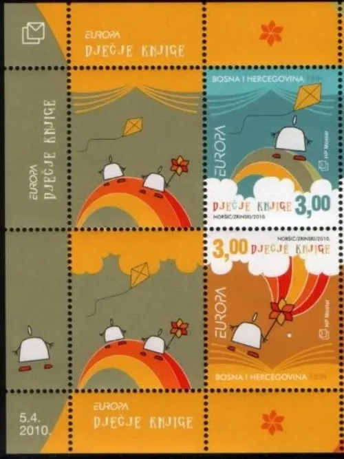Bosnia postage stamps year 2010 Europa CEPT Children Books