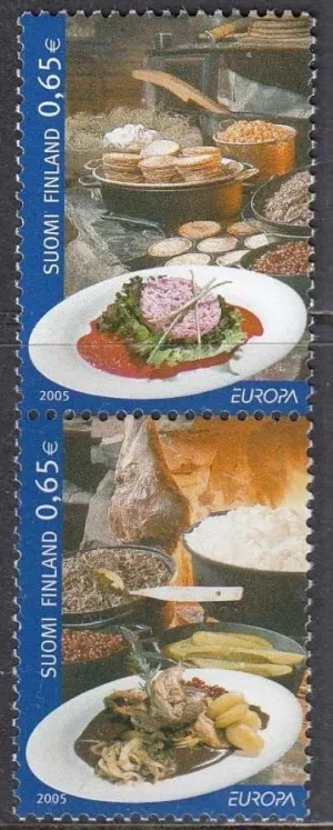 Finland postage stamps year 2005 EUROPA Stamps - Gastronomy