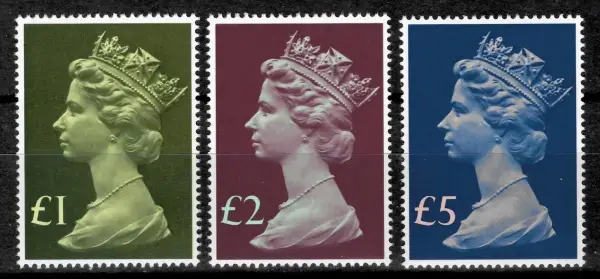 Great Britain postage stamps year 1977 Queen Elisabeth II MNH set