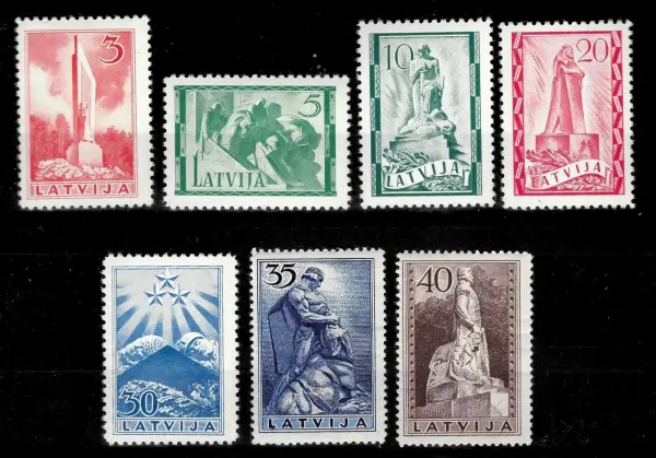 Latvia postage stamps year 1937 Memorial issue