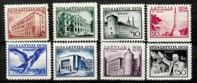 Latvia postage stamps year 1939 National Unity Day