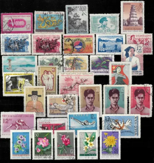 North Vietnam postage stamps year 1960-1970