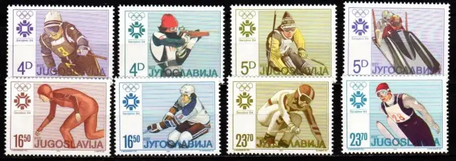 Yugoslavia postage stamps year 1984 Winter Olympic Games