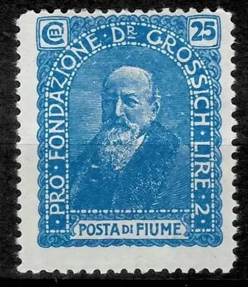 Fiume postage stamps year 1919 Italy President Dr Grossich