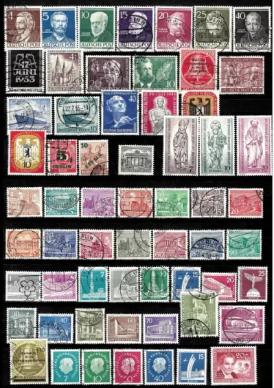 Germany - Berlin postage stamps year 1952 - 1958