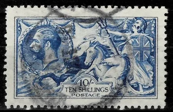 Great Britain postage stamp year 1913- 10 Shilling SG 412
