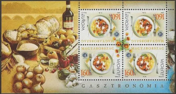 Hungary postage stamps year 2005 Europa CEPT - Gastronomy