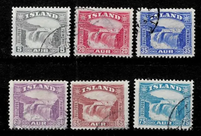 Iceland postage stamps year 1931 Gullfoss - Golden Falls