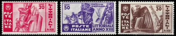 Italy postage stamps year 1935 University set