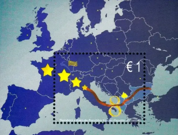Kosovo postage stamps year 2010 Access to the EU MSS