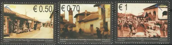 Kosovo postage stamps year 2010 Cultural Heritage - Bazaars
