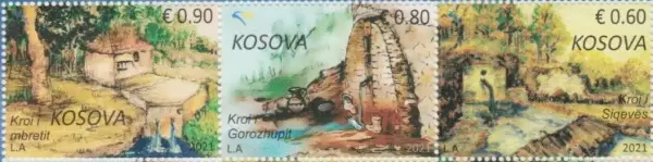 Kosovo postage stamps year 2021 Natural Springs 
