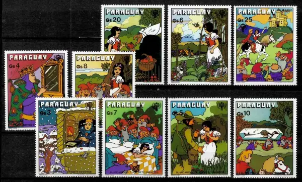 Paraguay postage stamps year 1979 Snow White - Fairy Tales