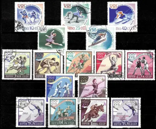 Russia USSR postage stamps year 1960 Summer Olympic Games - Rome