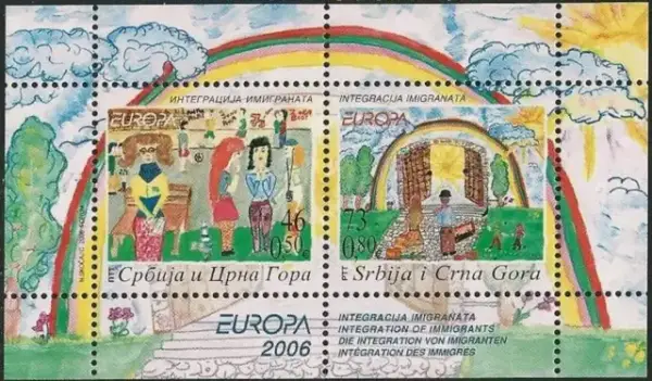 Serbia postage stamps year 2006 EUROPA Cept - Integration