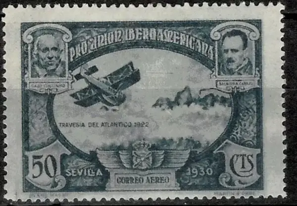 Spain postage stamps year 1930 Airmail Scott c53