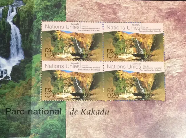 United Nations Geneva stamps year 1999 World Heritage and the Dreamtime