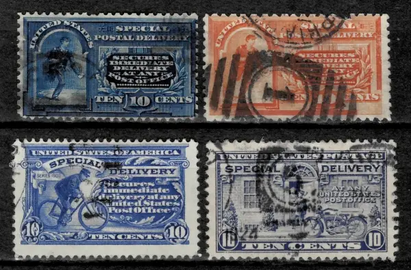 USA postage stamps year 1890 - 1900 special delivery