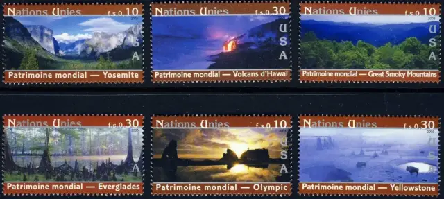 United Nations Geneva stamps year 2003 USA UNESCO World Heritage