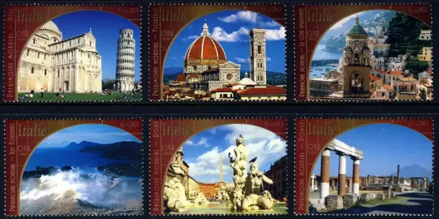 United Nations Geneva stamps year 2006 UNESCO World Heritage - Italy set