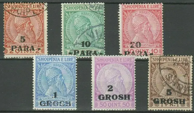 Albania kingdom postage stamps year 1914 - Prince Wilhelm set