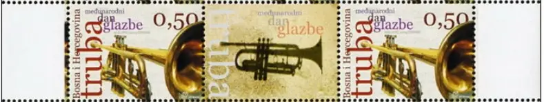 Bosnia Mostar postage stamps year 2005 International Day of Music