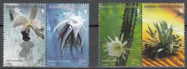 Bosnia stamps year 2004 Flora Flowers stamps set MNH