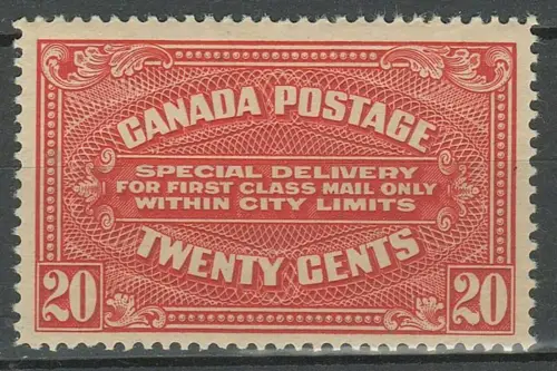 Canada postage stamp year 1922 Special Delivery 20c