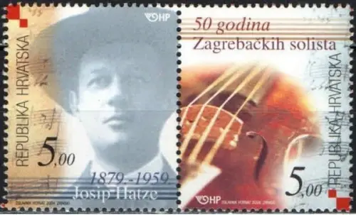 Croatia postage stamps year 2004 Croatian Music - Anniversary of Josip Hatze
