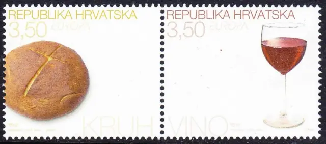 Croatia postage stamps year 2005 EUROPA Stamps - Gastronomy