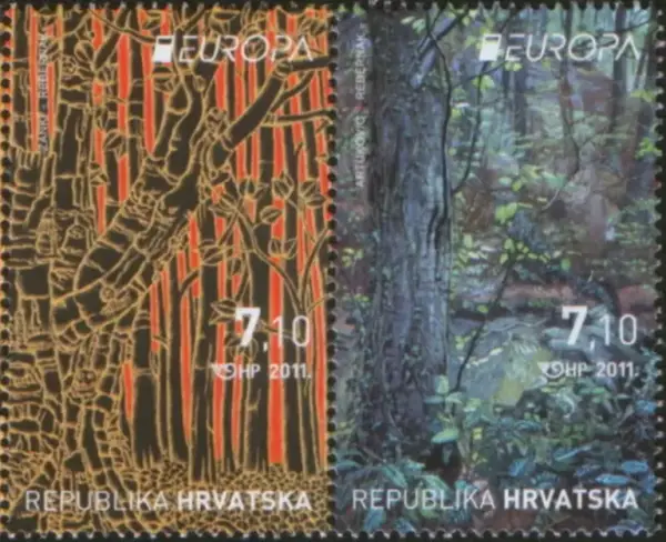 Croatia stamps year 2011 Europa CEPT - Forests