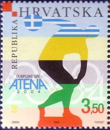Croatia year 2004 Summer Olympic Games stamps Athens