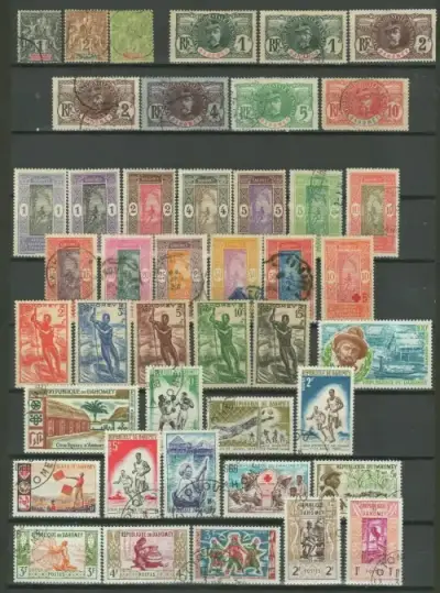 French Benin - Dahomey stamps year 1906-1960
