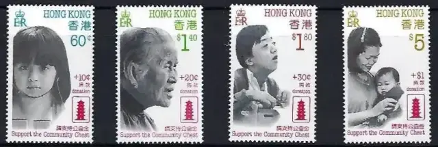Hong Kong postage stamps year 1988 Support the Community Chest