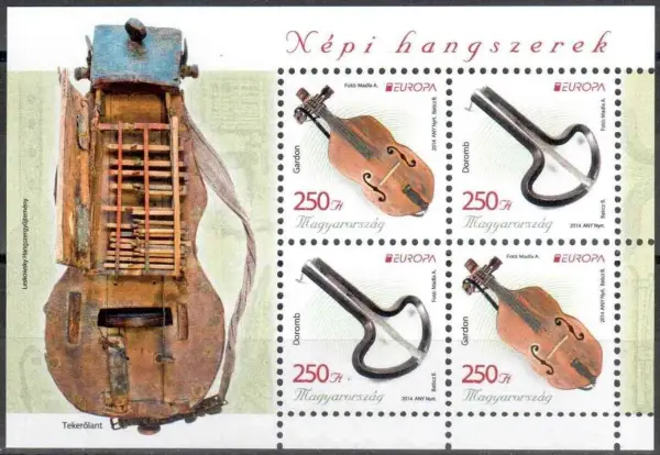 Hungary year 2014 Europa CEPT stamps - Folk Music Instruments