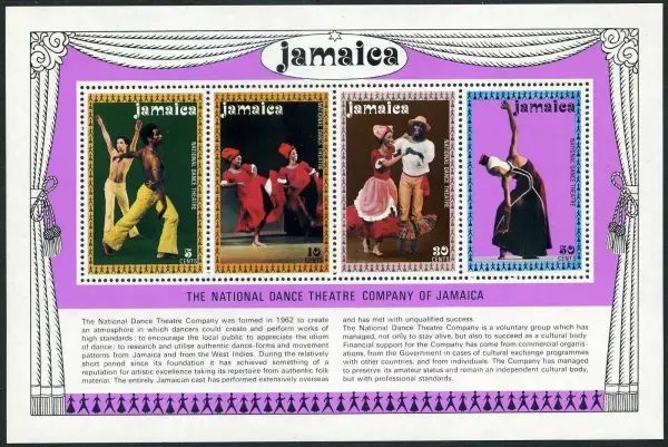 Jamaica postage stamps year 1974 National Dance Theatre