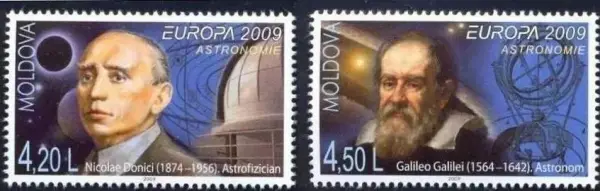 Moldova year 2009 EUROPA Stamps - Astronomy