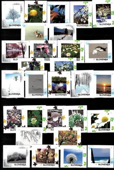 Slovenia Personalized Stamps year 2014 Nature - The Four Seasons unused