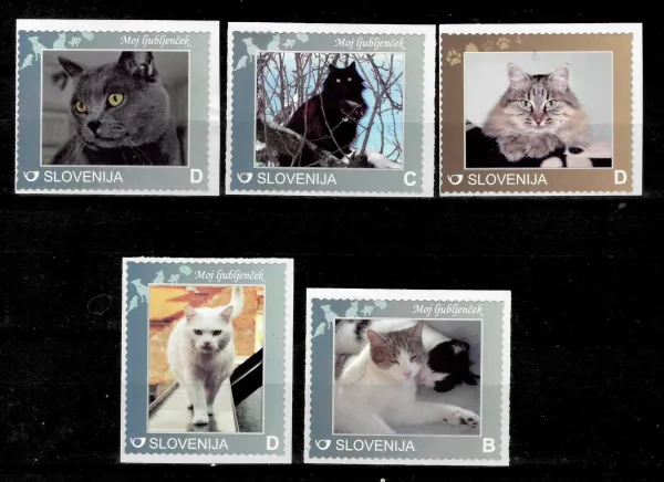 Slovenia Personalized Stamps year 2014 Pets - Domestic cat